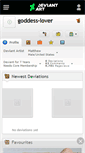 Mobile Screenshot of goddess-lover.deviantart.com