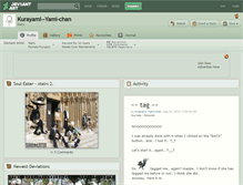 Tablet Screenshot of kurayami--yami-chan.deviantart.com