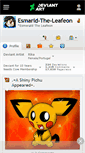 Mobile Screenshot of esmarld-the-leafeon.deviantart.com
