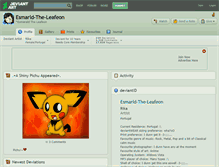 Tablet Screenshot of esmarld-the-leafeon.deviantart.com