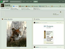Tablet Screenshot of geaenie.deviantart.com