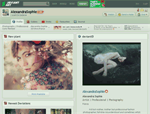 Tablet Screenshot of alexandrasophie.deviantart.com