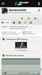 Mobile Screenshot of literatureodd.deviantart.com