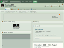 Tablet Screenshot of literatureodd.deviantart.com