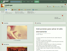 Tablet Screenshot of lunati-que.deviantart.com