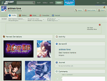 Tablet Screenshot of animes-love.deviantart.com
