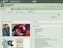 Tablet Screenshot of marcozambra.deviantart.com