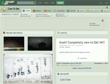 Tablet Screenshot of con-g-fan.deviantart.com