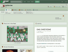 Tablet Screenshot of janitorjoe.deviantart.com