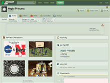 Tablet Screenshot of magic-princess.deviantart.com