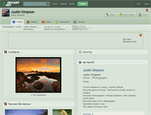 Tablet Screenshot of justin-simpson.deviantart.com
