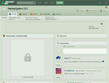 Tablet Screenshot of harleyquinn1121.deviantart.com