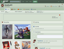 Tablet Screenshot of greyfox451.deviantart.com