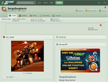 Tablet Screenshot of bangubangmania.deviantart.com