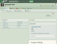 Tablet Screenshot of commander-steel.deviantart.com