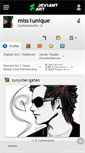 Mobile Screenshot of miss1unique.deviantart.com