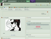 Tablet Screenshot of miss1unique.deviantart.com