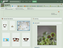 Tablet Screenshot of becka72.deviantart.com