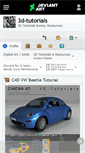 Mobile Screenshot of 3d-tutorials.deviantart.com