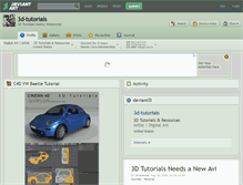 Tablet Screenshot of 3d-tutorials.deviantart.com