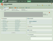 Tablet Screenshot of iminlovebebeh.deviantart.com