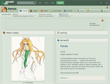 Tablet Screenshot of kamyia.deviantart.com