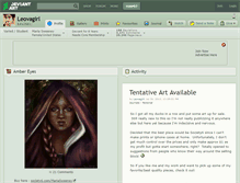 Tablet Screenshot of leovagirl.deviantart.com