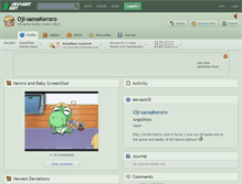 Tablet Screenshot of oji-samakeroro.deviantart.com