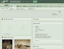 Tablet Screenshot of ndrns.deviantart.com