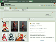 Tablet Screenshot of chipie2485.deviantart.com