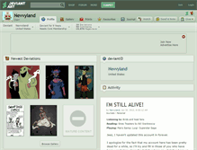 Tablet Screenshot of nevvyland.deviantart.com