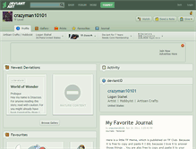 Tablet Screenshot of crazyman10101.deviantart.com