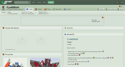 Desktop Screenshot of flamebrain.deviantart.com