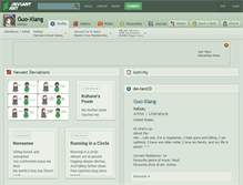Tablet Screenshot of guo-xiang.deviantart.com