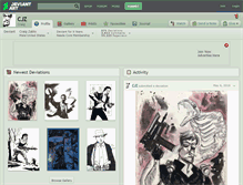 Tablet Screenshot of cjz.deviantart.com