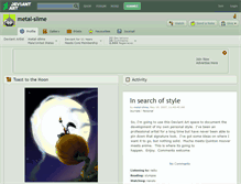 Tablet Screenshot of metal-slime.deviantart.com