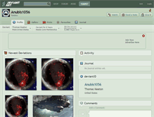 Tablet Screenshot of anubis1056.deviantart.com