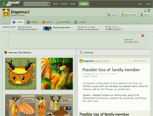 Tablet Screenshot of dragonous3.deviantart.com