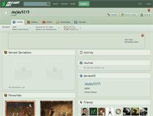 Tablet Screenshot of jayjay5215.deviantart.com