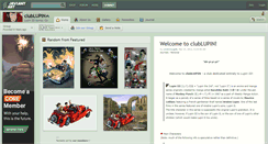 Desktop Screenshot of clublupin.deviantart.com