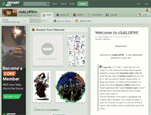 Tablet Screenshot of clublupin.deviantart.com