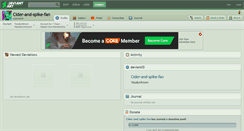 Desktop Screenshot of cider-and-spike-fan.deviantart.com