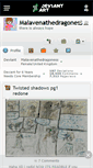 Mobile Screenshot of malavenathedragoness.deviantart.com