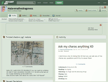 Tablet Screenshot of malavenathedragoness.deviantart.com