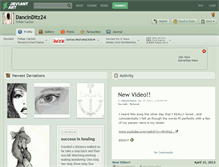 Tablet Screenshot of dancinditz24.deviantart.com