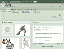 Tablet Screenshot of gufu1992.deviantart.com
