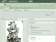 Tablet Screenshot of htf.deviantart.com