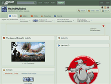 Tablet Screenshot of meandmyrobot.deviantart.com