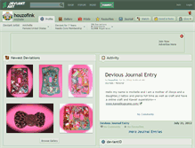 Tablet Screenshot of houzofink.deviantart.com