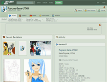 Tablet Screenshot of fuyune-sana-utau.deviantart.com